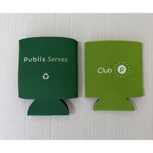Club Publix Supermarkets & Publix Serves Promotional Can Koozie Lot of 2